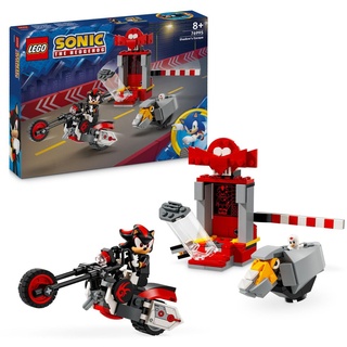 LEGO Sonic the Hedgehog Shadow the Hedgehog Flucht, Set mit Motorrad-Spielzeug und Figuren aus dem Videospiel, Geschenk für Gamer und Fans ab 8 Ja...