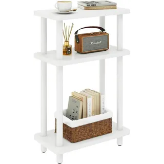 luxuskollektion Beistelltisch Weiß Buche 40 x 18 x 62,5 cm