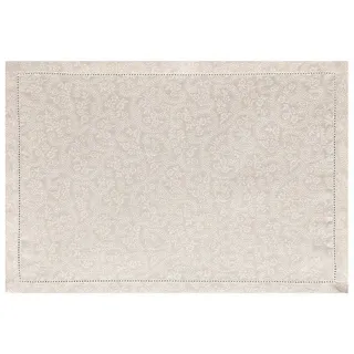 Le Jacquard Francais Platzset Tischsets (2x Set) Portofino Fiori Sabbia 36x50 cm, (Set, 2-St), unbehandelt beige
