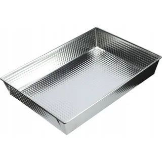 Kadax rechteckige Backform, "Imperia", Kuchenbackformen, Kastenform, Wärmeverteilung, 36 cm, Silber