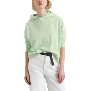 Marc O'Polo Denim Damen Hoodie mit Stretch-Anteil Relaxed Fit, Grün (Mint Mist), M - M