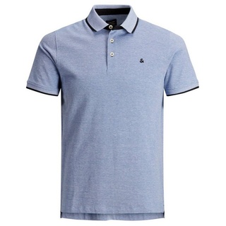 Jack & Jones Poloshirt Polo Shirt JJEPAULOS Sommer Hemd Kragen Pique Cotton (1-tlg) 3613 in Hellblau blau L