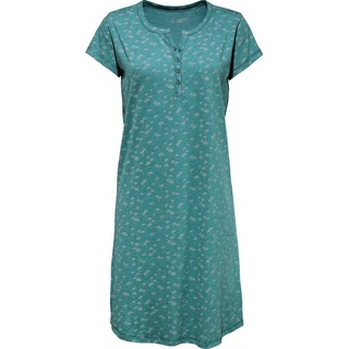REDBEST Nachthemd Damen-Nachthemd Single-Jersey Blumen grün 48/50