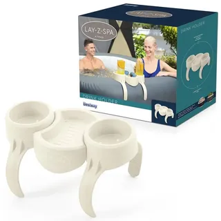 Bestway Flaschenverschluss Bestway Lay-Z-Spa Getränkehalter für entspannte Stunden im Whirlpool, Praktisch und einfach zu befestigen weiß