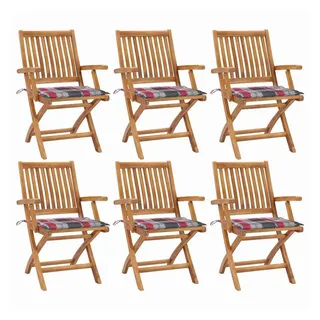 vidaXL Gartenstuhl 58 x 58 x 88 cm braun 6 St.