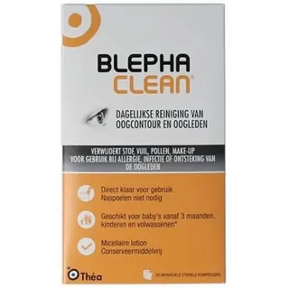 Augenpflegemittel Blepha Clean 20 Kompressen