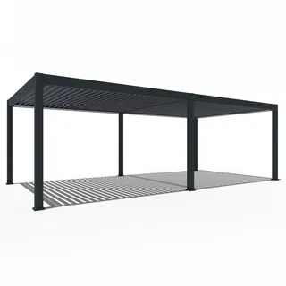 Weide Pergola Deluxe Plus 4 x 8 m grau