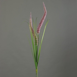 Kunstpflanze Gras (H 133 cm) H 133 cm lila Pflanze Kunstblume Zimmerpflanze - lila