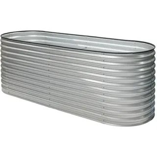 Westmann Metall Hochbeet Grow Faster silber 240 x 80 x 82 cm silber