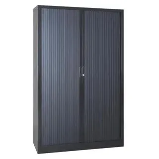 Gürkan Rollladenschrank 120 x 46 x 195 cm schwarz