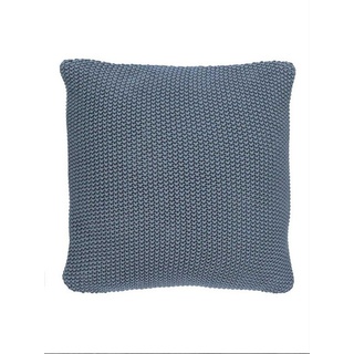 Marc O'Polo Home Dekokissen »Nordic knit«, aus gestrickter nachhaltiger Baumwolle blau