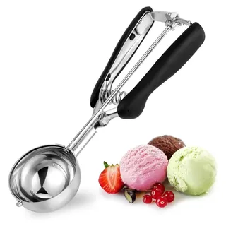 Eisportionierer Edelstahl 6cm Auslöser Komfortabler Griff 60ml