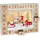Wiederverwendbarer Adventskalender Weihnachtsmann im Wald 35,5 x 6 x 27 cm