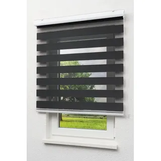 Lysel Doppelrollo 60 x 175 cm schwarz