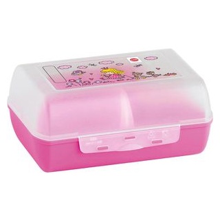 Emsa Lunchbox Variabolo Princess 513794 Kunststoff, Brotdose mit Trennwand, 16 x 7 x 11 cm