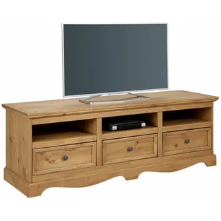 OTTO home Melissa Lowboard 163 cm Beige Metall/Massivholz