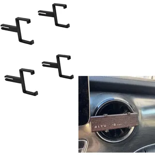 4er Set Halterung kompatibel mit Rituals Car Air Freshener für Mercedes-Benz mit runden Lüftungsdüsen – Autoduft Halter, ABS, Raumduft, KFZ Zubehör