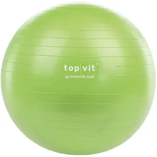 top vit Gymnastikball Gymnastic.Ball für Fitness- und Sportübungen in 3 Größen 55cm, 65cm und 75cm (Apple, 75 cm)