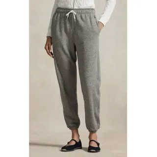 Polo Ralph Lauren für Damen. 211971694001 Jogginghose aus Fleece mit grauer Kordel (XS), Lässig, Sportlich, Baumwolle