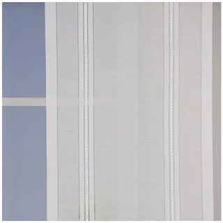 SCHÖNER LEBEN. Vorhang Panneaux Meterware Schiebegardine Flächengardine Stella 40cm, Leinen, pflegeleicht beige