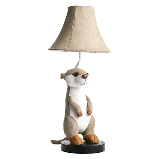 Happy Lamps Eddie das Erdhörnchen LED-Tischlampe 60 cm Kinderzimmer-Deko | handgefertigt, kindersicher, ideal fürs Kinderzimmer, Geschenkidee