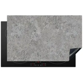 MuchoWow Herd-Abdeckplatte Beton - Schiefer - Grau - Betonoptik/print, Vinyl, (1 tlg), Herdabdeckplatten für Glaskeramikkochfeld, Induktionsschutz, 80x50 cm grau 80 cm x 50 cm x 0.2 cm