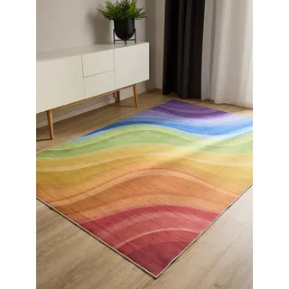 benuta George Kurzflorteppich 160 x 230 cm Lila