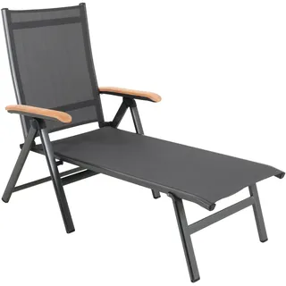 MWH Das Original Reno Klappliege 142 x 70 x 106 cm grau/teak 