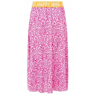 Zwillingsherz Maxirock Damen Floral Pink/Srosa S/M