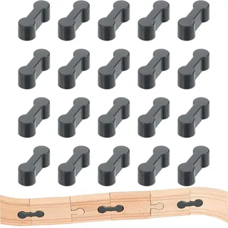 20 Stück Holzschienen Adapter Verbinder, Schienen Verbindungsstücke, Adapter Kompatibel Mit Brio, Lillabo, Thomas and Friends, Melissa UVM