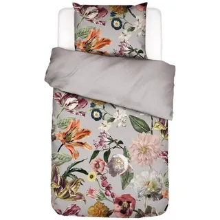 Essenza Filou Blumen Satin Grau 155 x 220 cm + 80 x 80 cm