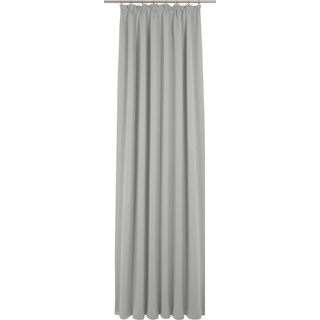 Vorhang ADAM "Uni Light Collection" Gardinen Gr. 145 cm, Kräuselband, 145 cm, grau (hellgrau) Kräuselband