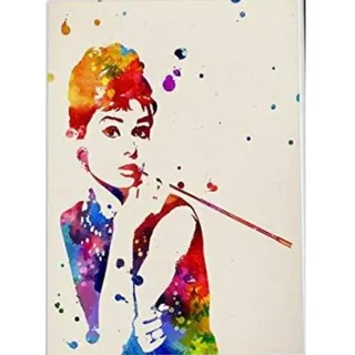POSTER Audrey Hepburn A4 Rahmenlos