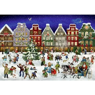 Coppenrath Verlag Puzzle-Adventskalender Winterabend in der Stadt