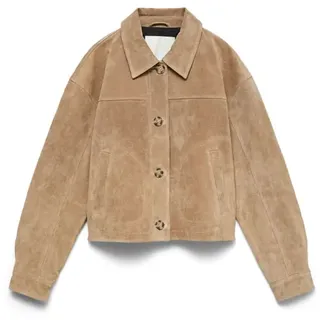 Vero Moda Jacke aus Wildleder in Silver Mink | Gr.: S