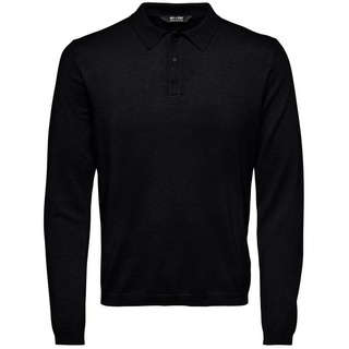 ONLY & SONS Strickpullover Polo Langarm Shirt Basic Pullover ONSWYLER 5426 in Schwarz schwarz L