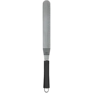 Alpfa 811554 Edelstahl Kuchen Tortenmesser Spachtel Schaber schwarz