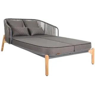 Zebra Pollux Daybed mit Polster 215x139cm Teak-Aluminium