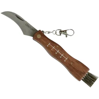 Century Pilzmesser Schwammerlmesser mit Bürste Pinsel und Skala Holzgriff 20,0 cm (Modell 19)