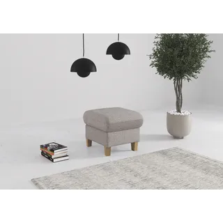 OTTO home Polsterhocker Glendale 58 x 48 x 58 cm Silber