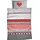Renforcé grau/rot 155 x 220 cm + 80 x 80 cm