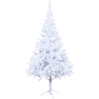 ACXIN Weihnachtsbaum Künstlich 150cm mit 300 Spitzen,Tannenbaum künstlich Edeltanne Schnellaufbau inkl. Metallständer- Weiß 1,5m