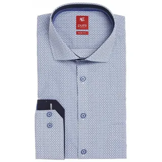 Pure Businesshemd Pure für Herren (1-tlg., keine Angabe) blau