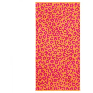 CAWÖ Two-Tone Leo Duschtuch 80 x 150 cm pink
