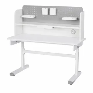 roba Kinderschreibtisch Smart Grow 110 x 60 cm Holz lackiert weiß