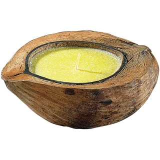 Anti-Mücken-Kerze in Kokosnuss-Schale