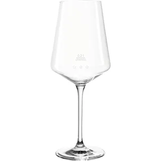 LEONARDO HOME Weißweingläser Puccini Gastro-Edition, Geeichte Weingläser mit 0,2 l - Eichung und 0,1 l - Hilfslinie, Randvollfüllung 560 ml, Genormte Gläser für Hotel & Gastronomie, 30er Set