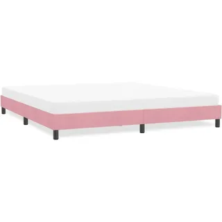 Bettgestell Ohne Matratze Rosa 180x220 Cm Samt