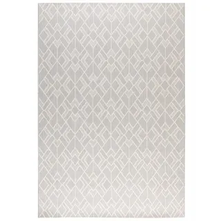 Steffensmeier Outdoorteppich, Grau, Textil, Rauten, Rechteckig, 120x170 cm wasserabweisend, Teppiche & Böden, Teppiche, Outdoorteppiche