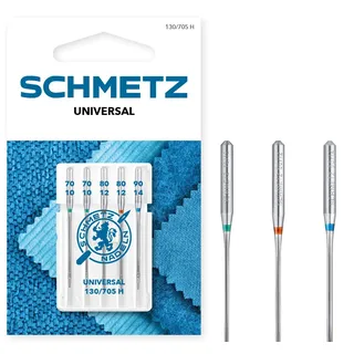SCHMETZ | Universal | 70/10-90/14 | 5 Nähmaschinennadeln | 130/705 H | für alle gängigen Haushaltsnähmaschinen